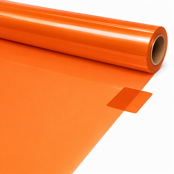 Пленка "CRISTAL",  60см*30м, цв. оранжевый