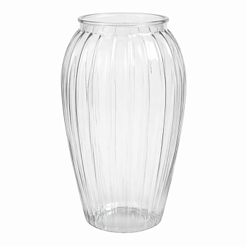 Акриловая ваза для цветов "Фонарик", диаметр 13см, высота 22см, цв. прозрачный