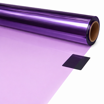 Пленка "CRISTAL",  60см*30м, цв. сиреневый