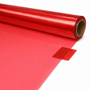 Пленка "CRISTAL",  60см*30м, цв. красный