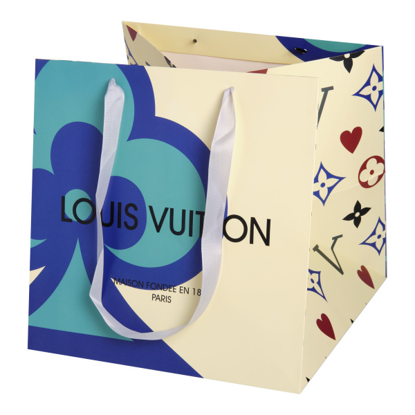 Сумка "LV" 27,5x27,5x27,5cm, 3шт/уп, цв. Кремовый