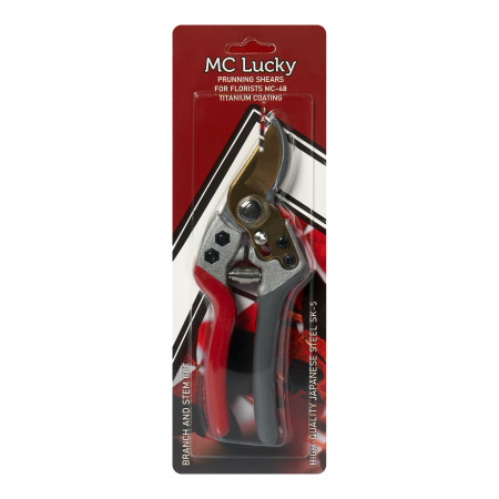 Секатор для флористов MC-48, 19,4см*5см (лезвие из японской стали SK-5 с титановым покрытием) 