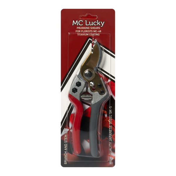 Секатор для флористов MC-48, 19,4см*5см (лезвие из японской стали SK-5 с титановым покрытием) 