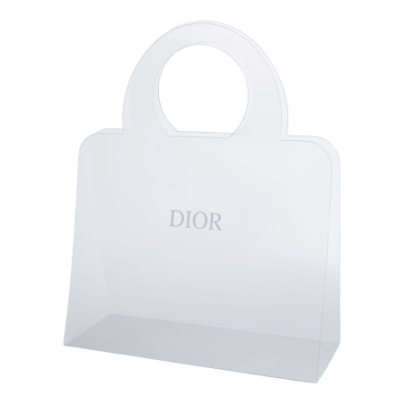 Сумка-Переноска "Dior" 30x12x25cm ручка 12cm, 800мкр, прозрачная