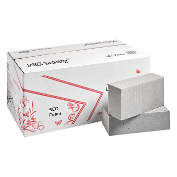 Флористическая пена для живых цветов NORMAL ЧЕРНЫЙ 23x11x8см (в уп. 20 шт.)