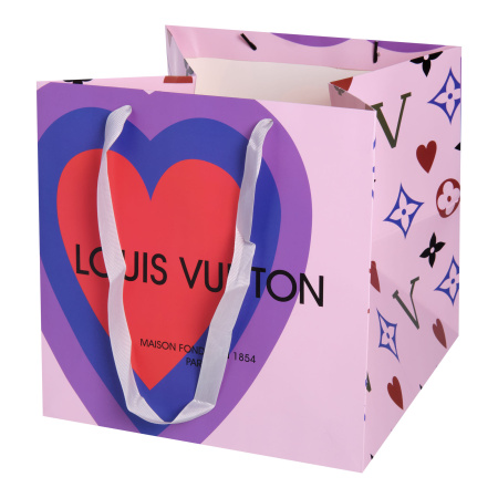 Сумка "LV" 27,5x27,5x27,5cm, 3шт/уп, цв. Розовый