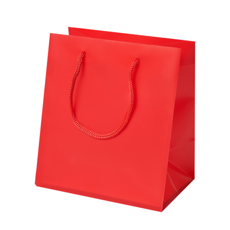 Пакет матовый 13х10х15см, цв. красный