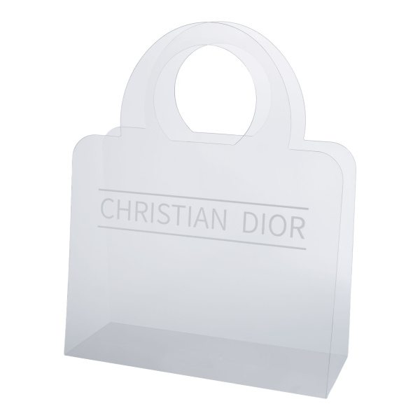 Сумка-Переноска "Christian Dior" 30x12x25cm ручка 12cm, 800мкр, прозрачная