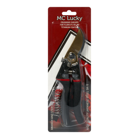 Секатор для флористов MC-50, 20см*5см (лезвие из японской стали SK-5 с титановым покрытием) 