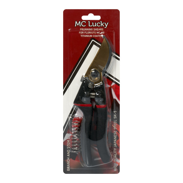Секатор для флористов MC-50, 20см*5см (лезвие из японской стали SK-5 с титановым покрытием) 